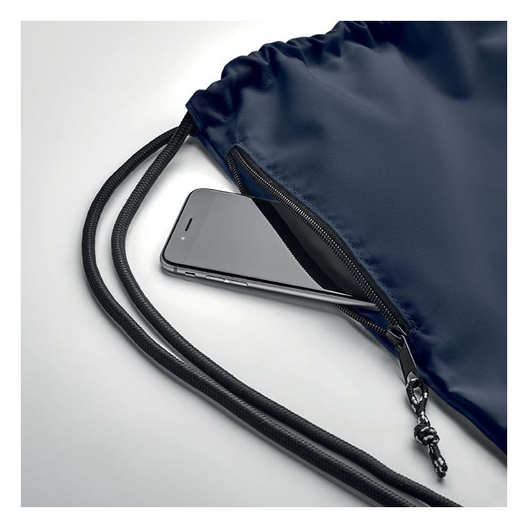 Rucsac cu șnur 300D RPET NIGHT Albastru