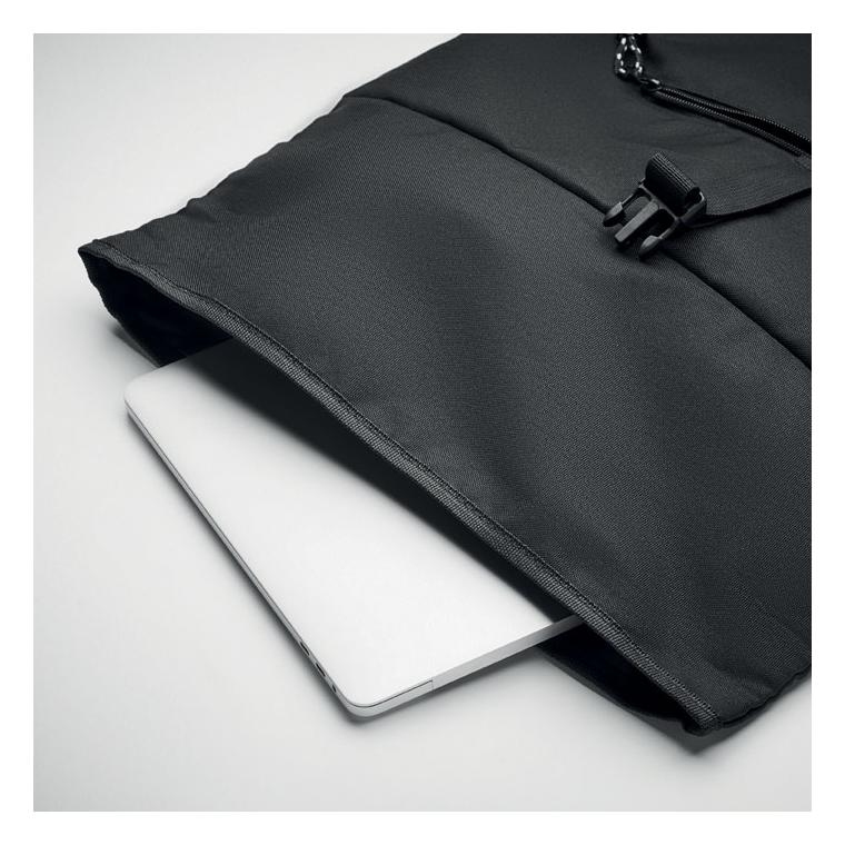 Rucsac rolltop 600D RPET NAPA Negru