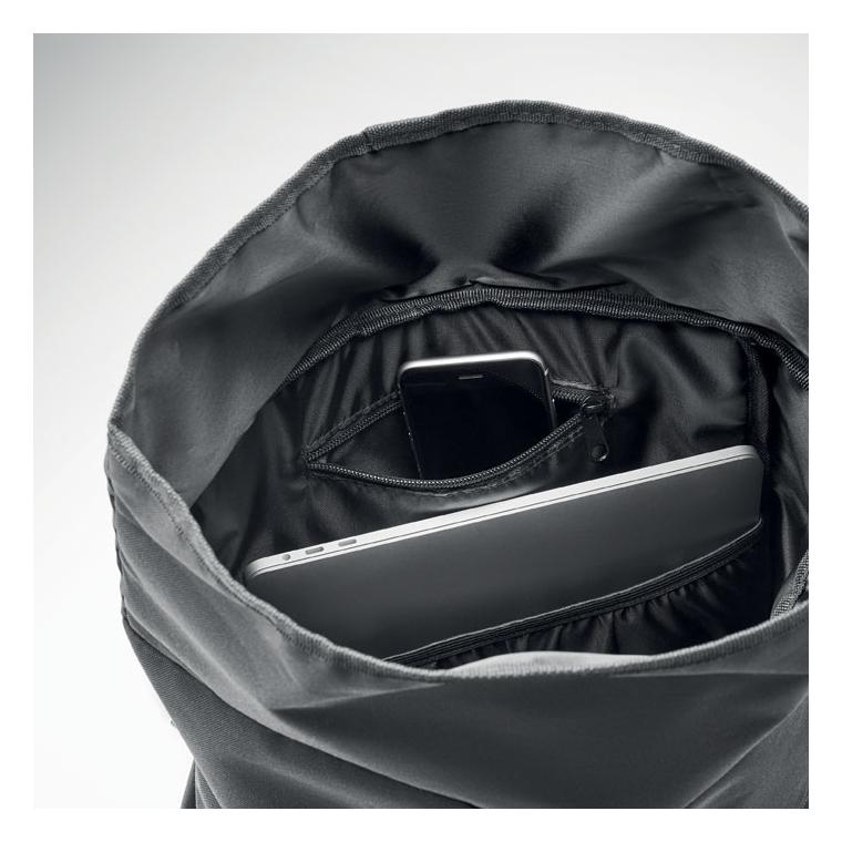 Rucsac rolltop 600D RPET NAPA Negru