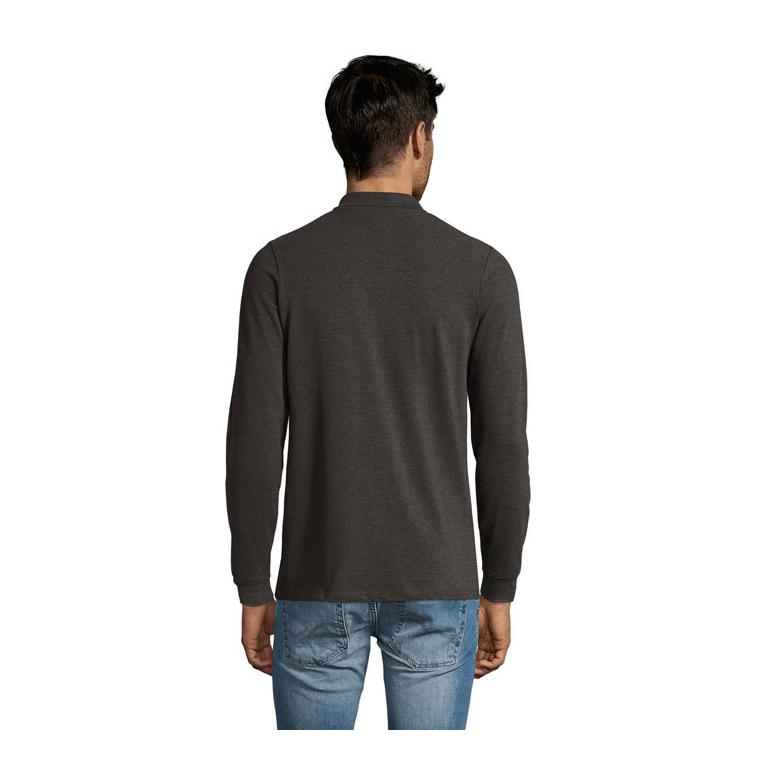 Tricou polo pentru bărbați SOL'S PERFECT LSL 180 Charcoal Melange L