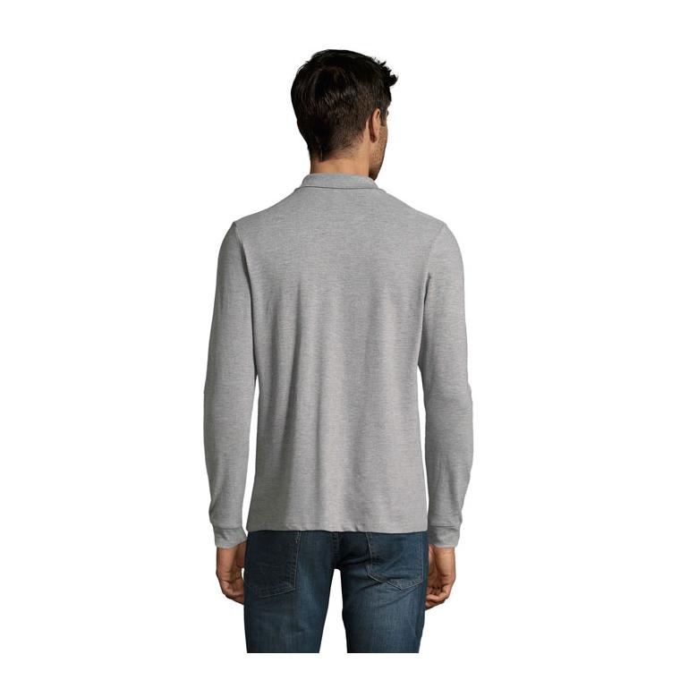 Tricou polo pentru bărbați SOL'S PERFECT LSL 180 Gri melange L