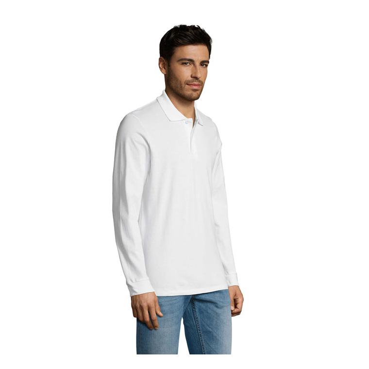 Tricou polo pentru bărbați SOL'S PERFECT LSL 180 White XL