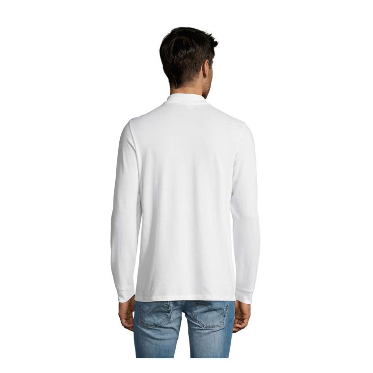 Tricou polo pentru bărbați SOL'S PERFECT LSL 180 White XL