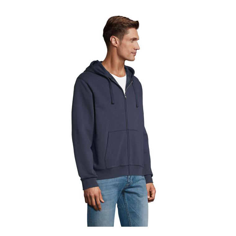Hanorac cu glugă și fermoar pentru bărbați SOL'S SPIKE 280gr French Navy XL