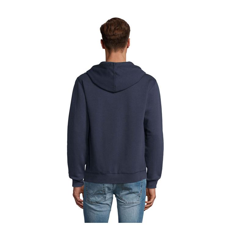 Hanorac cu glugă și fermoar pentru bărbați SOL'S SPIKE 280gr French Navy XL