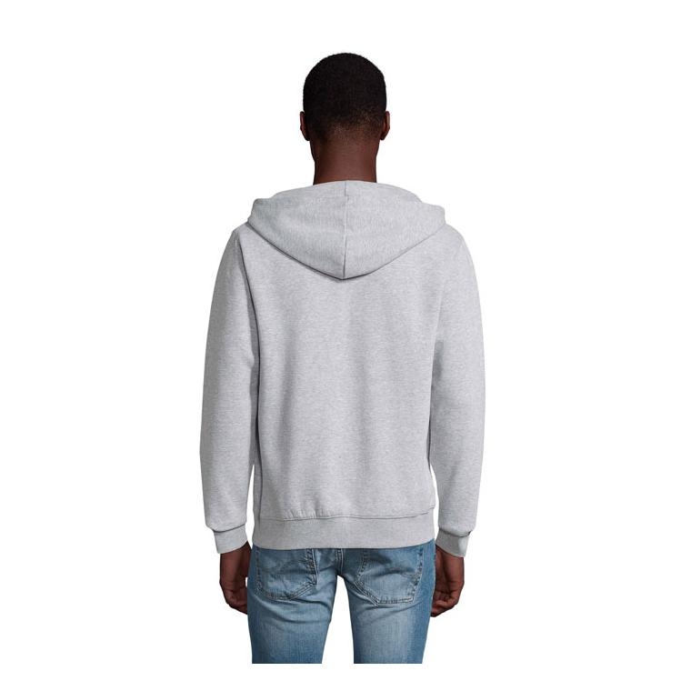 Hanorac cu glugă și fermoar pentru bărbați SOL'S SPIKE 280gr Gri melange M