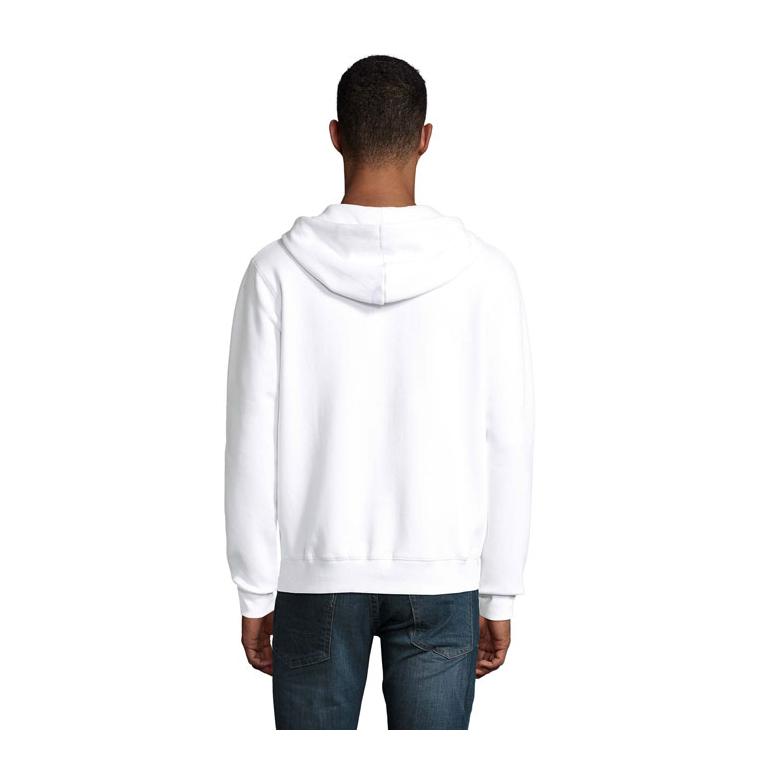 Hanorac cu glugă și fermoar pentru bărbați SOL'S SPIKE 280gr White M