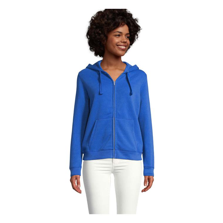 Hanorac cu glugă și fermoar pentru femei SOL'S SPIKE 280gr Royal Blue XXL