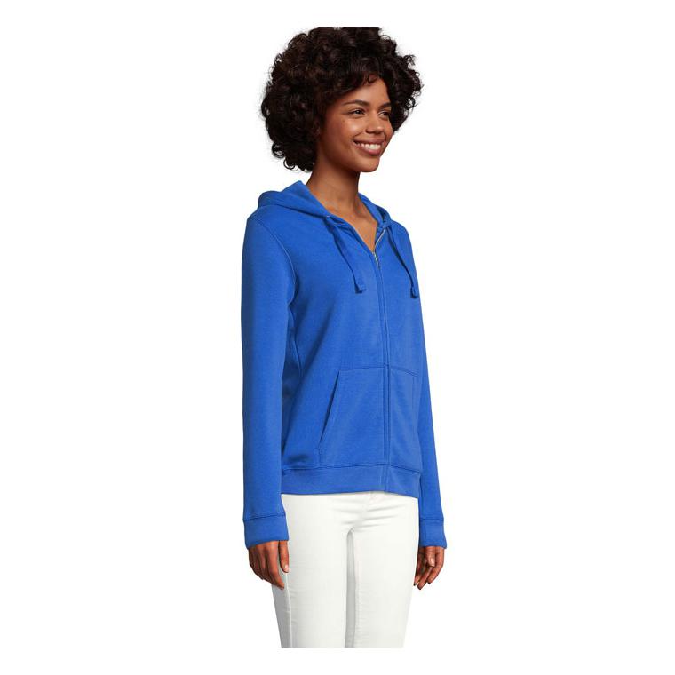 Hanorac cu glugă și fermoar pentru femei SOL'S SPIKE 280gr Royal Blue XXL