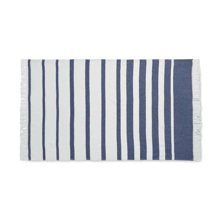 Prosop hammam SEAQUAL® 100 x 170 cm WAVE Albastru