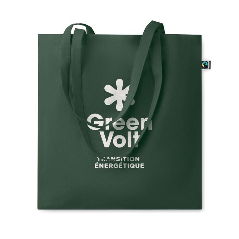 Sacoșă Fairtrade140 gr/m² OSOLE COLOUR Verde Inchis