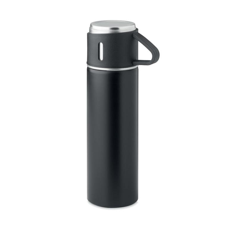 Termos cu perete dublu 420 ml TONIA Negru