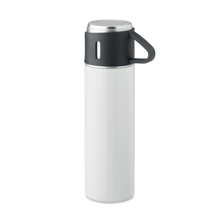 Termos cu perete dublu 420 ml TONIA Alb