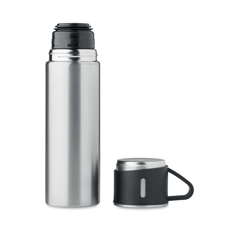 Termos cu perete dublu 420 ml TONIA Argintiu mat