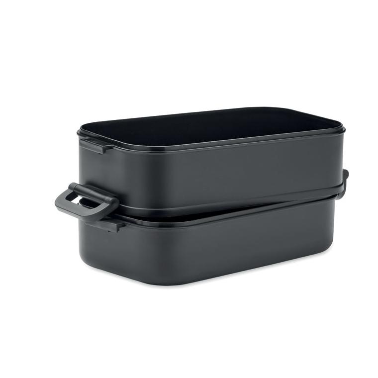 Cutie de prânz din PP reciclat IDOLUNCH Negru