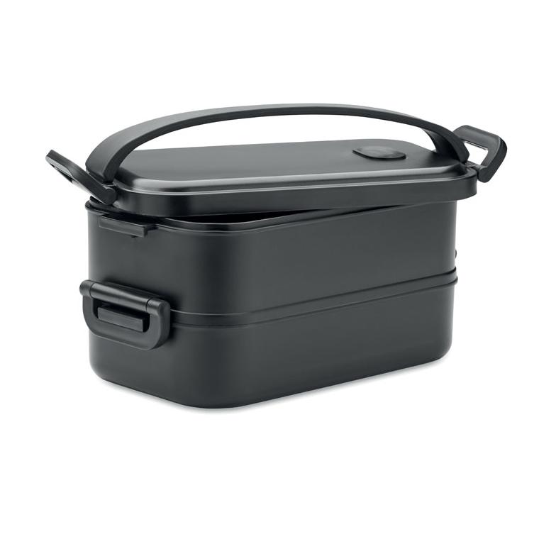 Cutie de prânz din PP reciclat IDOLUNCH Negru