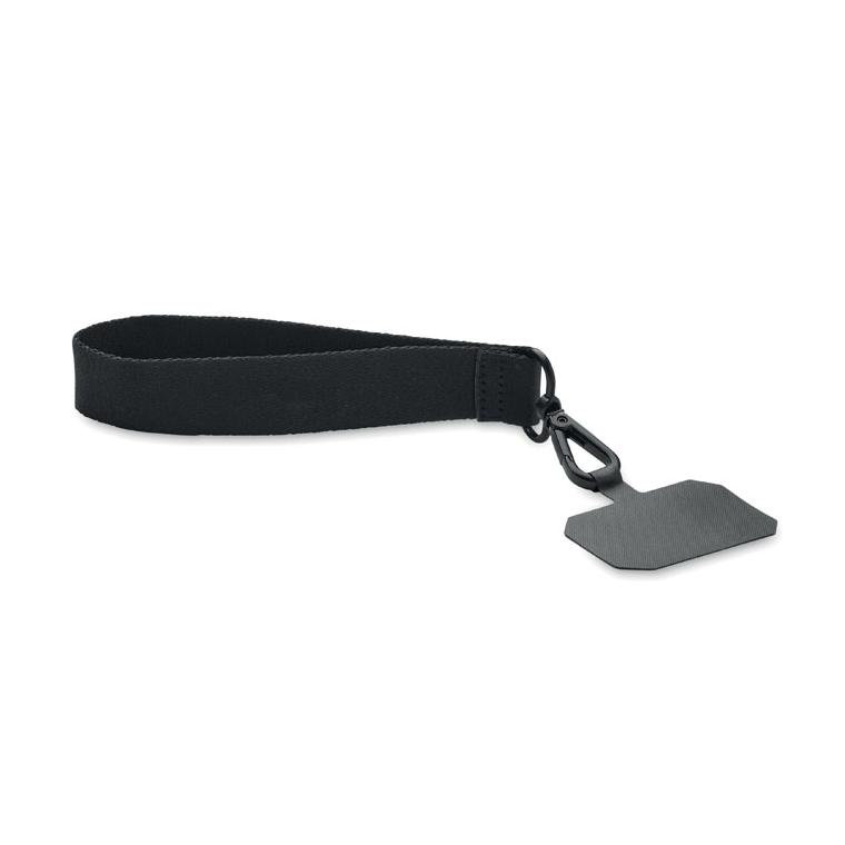 Lanyard pentru încheietură din poliester CELESTE Negru