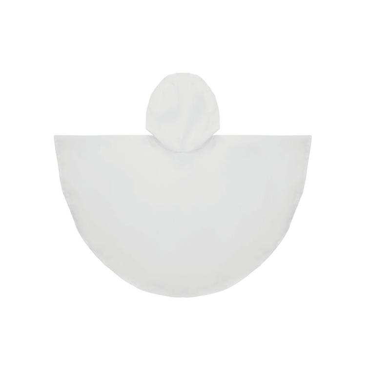 Pelerină ploaie pentru copii din PEVA PONCHIE Alb