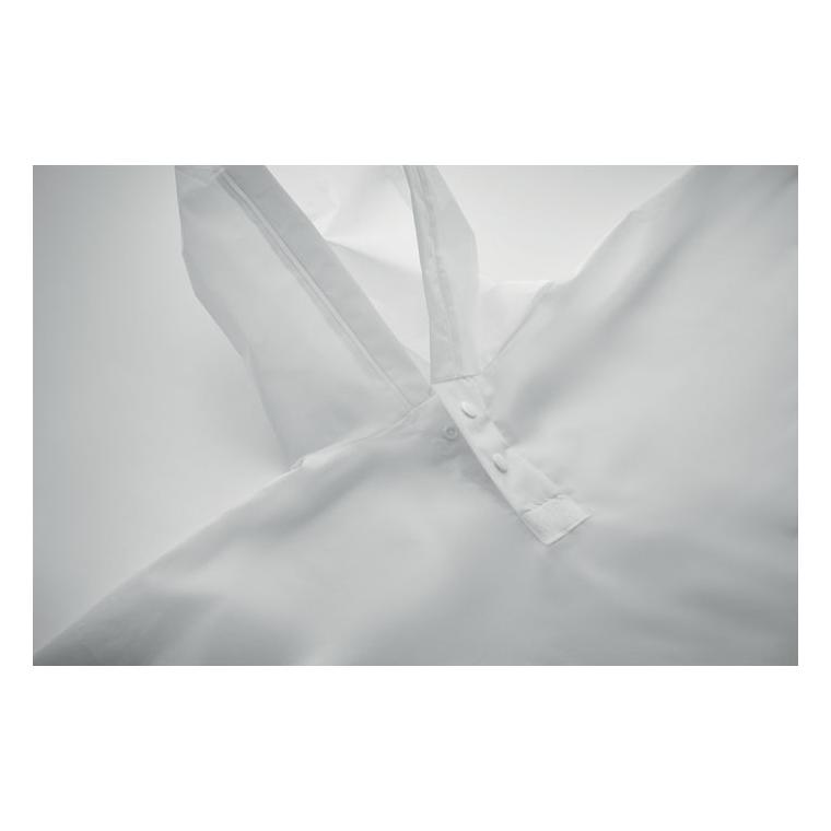 Pelerină ploaie pentru copii din PEVA PONCHIE Alb