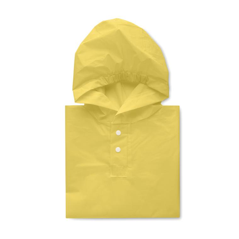 Pelerină ploaie pentru copii din PEVA PONCHIE Galben