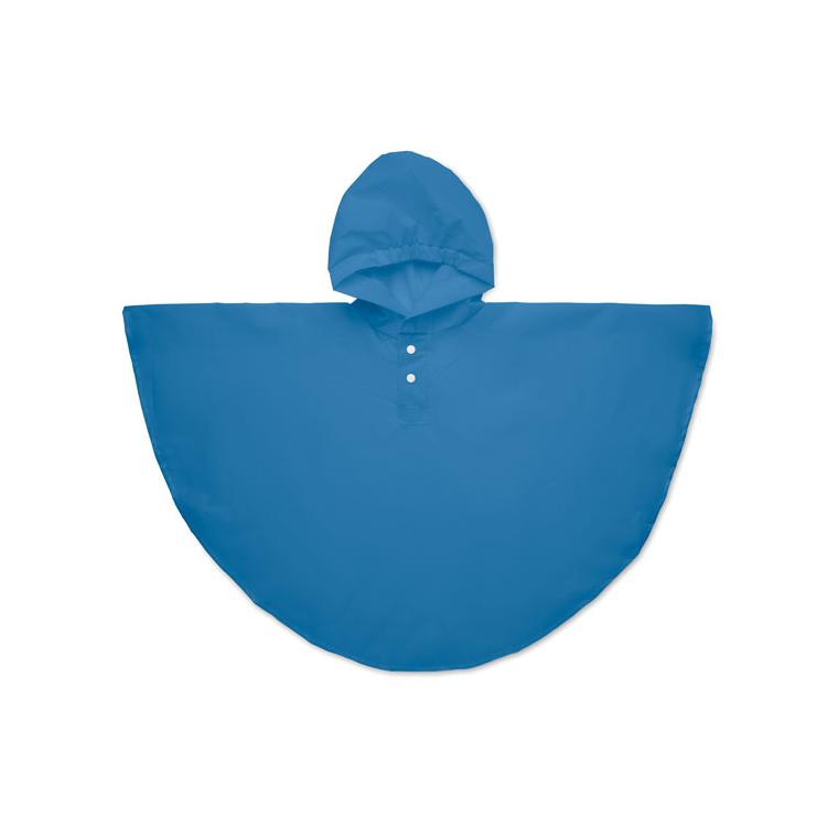 Pelerină ploaie pentru copii din PEVA PONCHIE Albastru regal