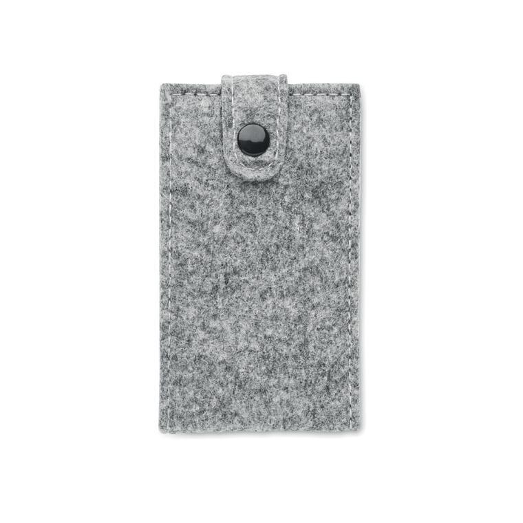 Set manichiură 6 piese, pâslă RPET NAILKIT FELT Gri