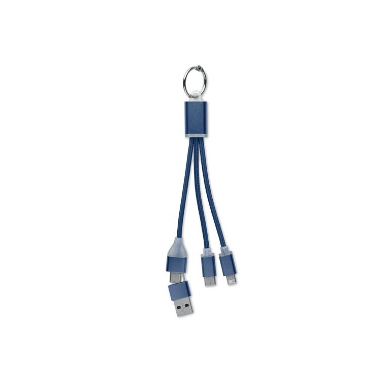 Cablu de încărcare 4 în 1 tip C BLUE