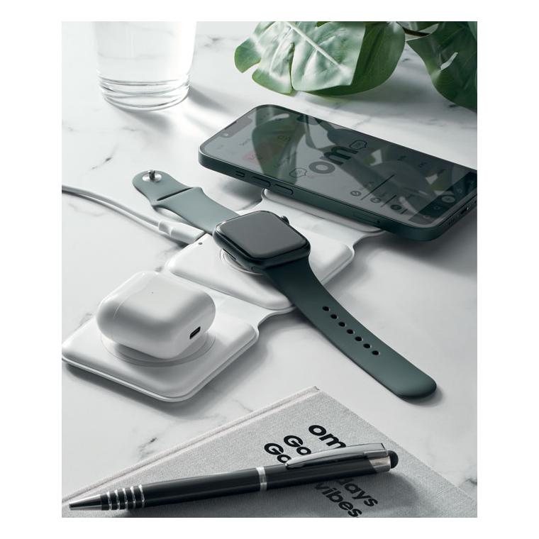 Stație de încărcare pliabilă ORIO Alb