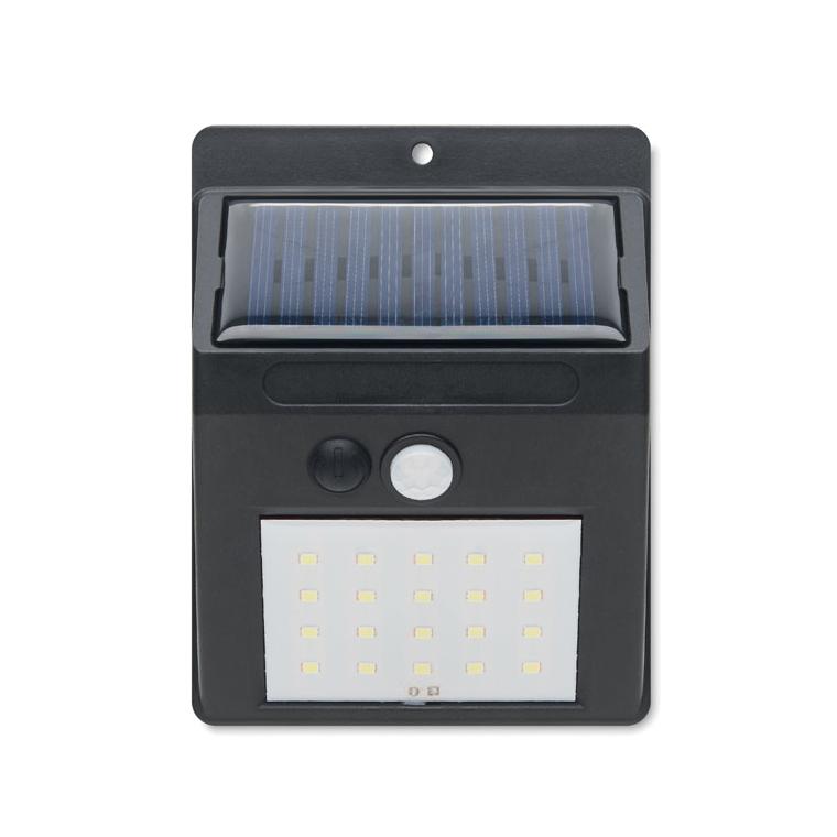 Lumină solară LED, senzor mișcare MOTI Negru