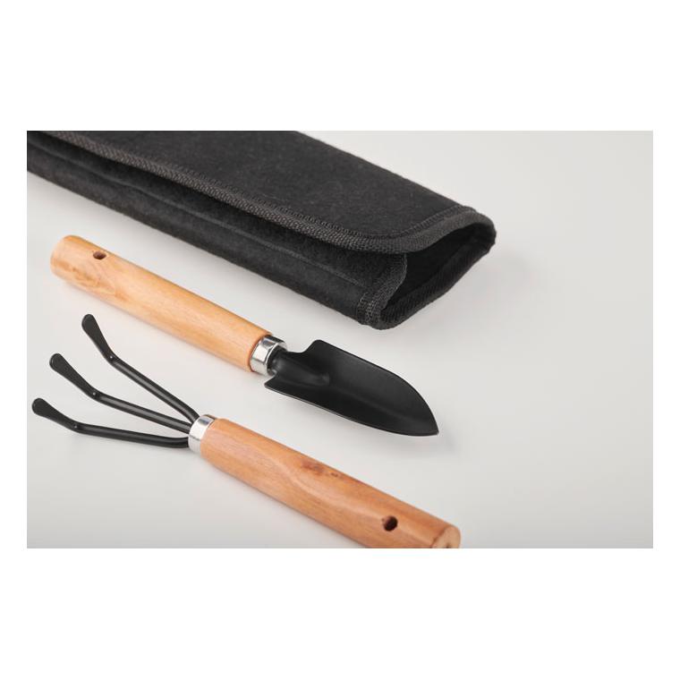 Set 3 unelte de grădină în pungă RPET GRASS Negru