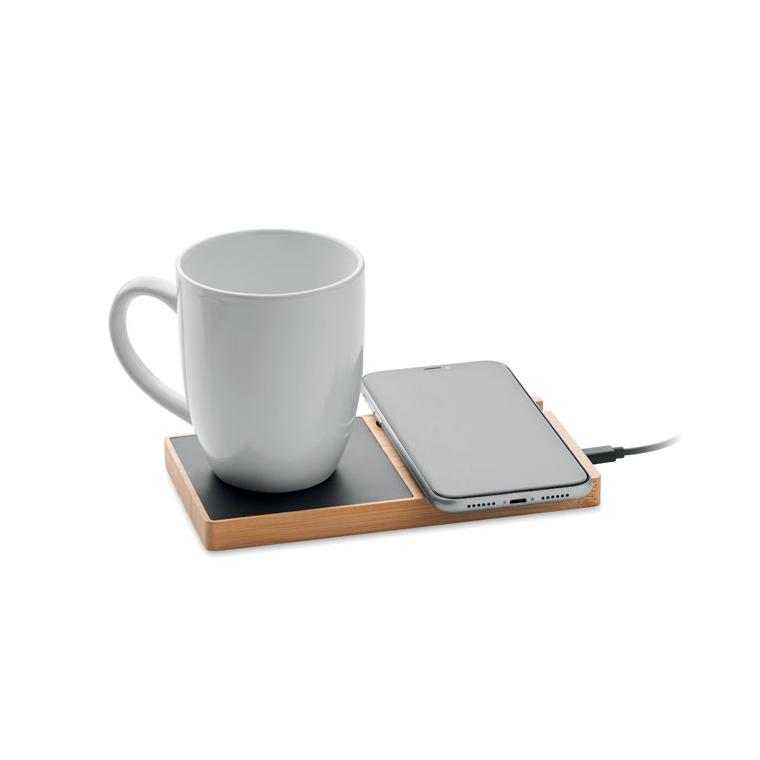 Încărcător wireless cu încălzitor cană SIBIT Natur
