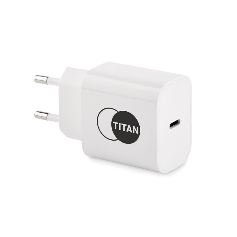 Adaptor USB 2 porturi 20W PLUGME Alb