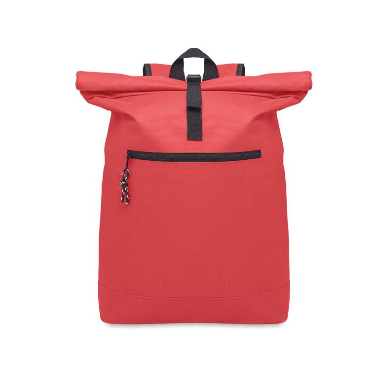 Rucsac rolltop din poliester 600D IREA Roșu