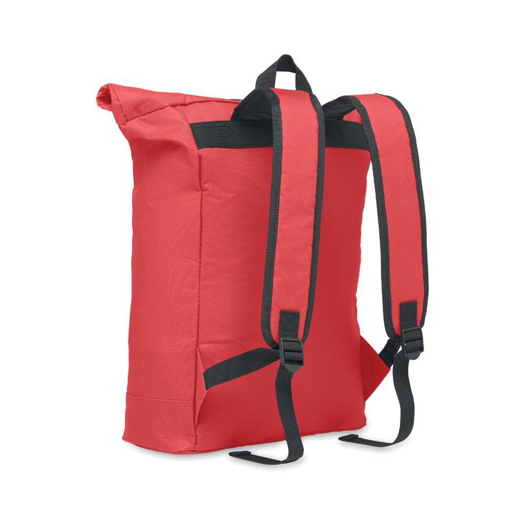 Rucsac rolltop din poliester 600D IREA Roșu