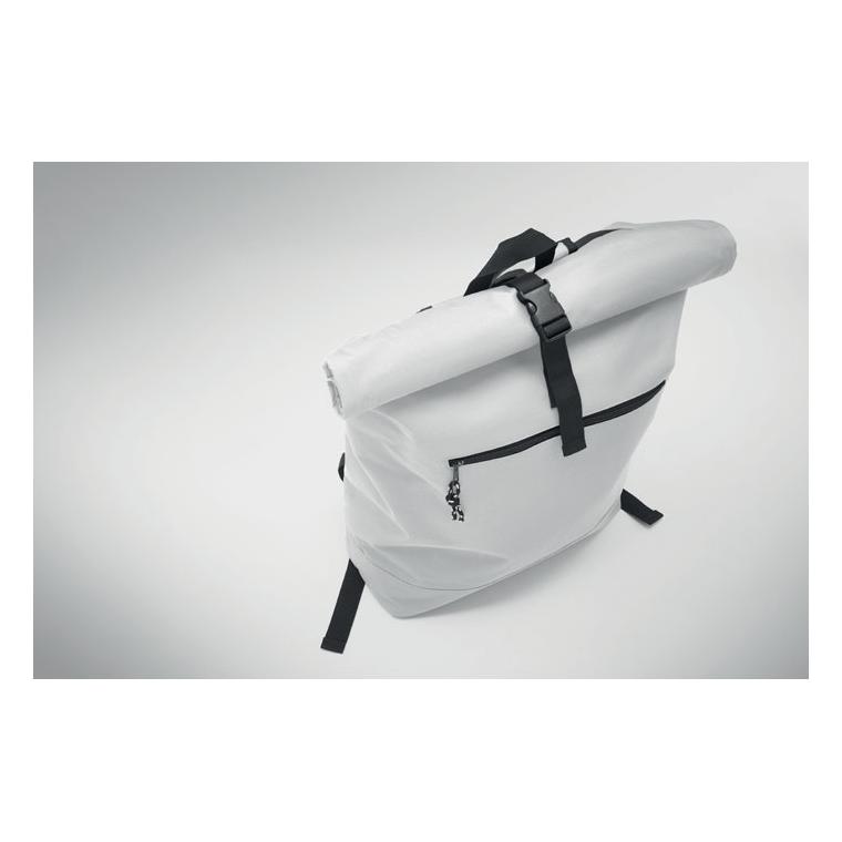 Rucsac rolltop din poliester 600D IREA Alb