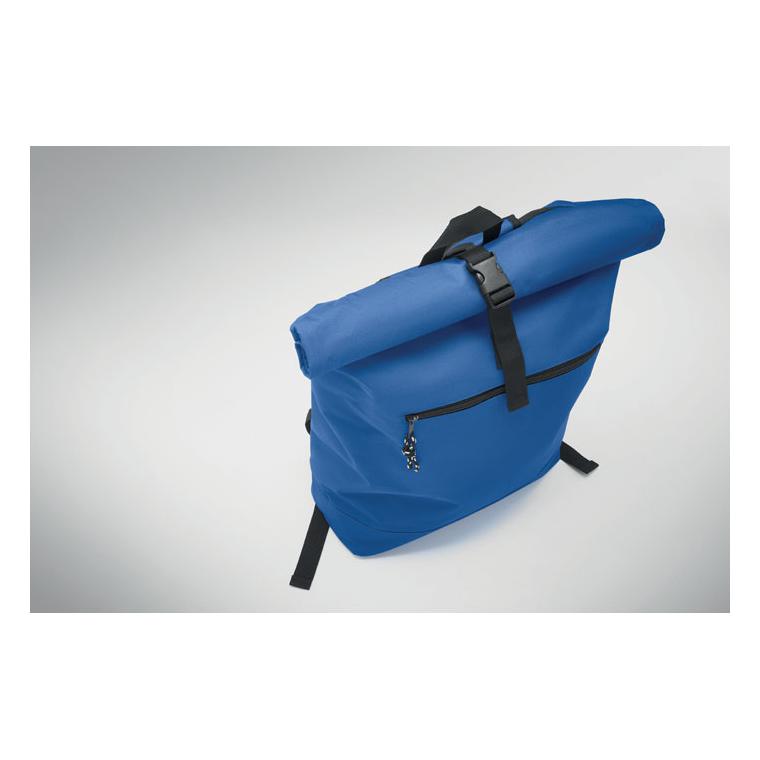 Rucsac rolltop din poliester 600D IREA Albastru regal