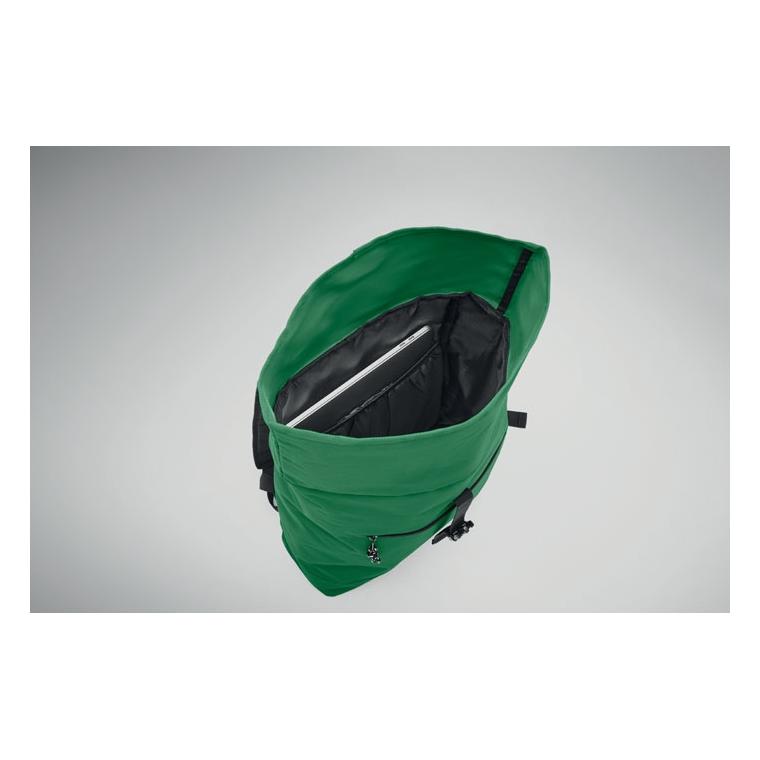 Rucsac rolltop din poliester 600D IREA Verde Inchis