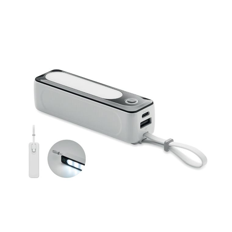 Powerbank 5000 mAh COB POWLIGHT Alb