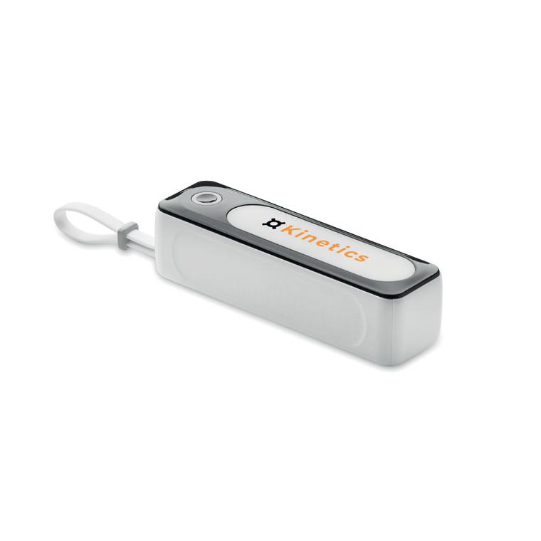 Powerbank 5000 mAh COB POWLIGHT Alb