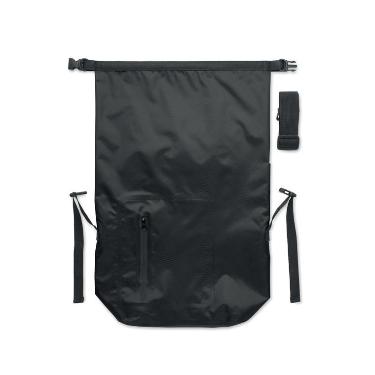 Geantă impermeabilă RPET rolltop SCUBAROLL Negru