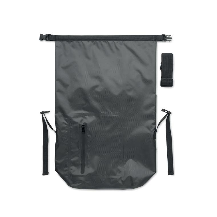 Geantă impermeabilă RPET rolltop SCUBAROLL Gri închis