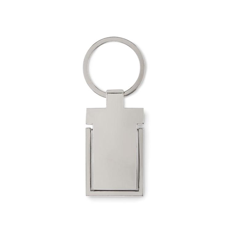 Breloc metalic cu suport telefon STANRIN Argintiu