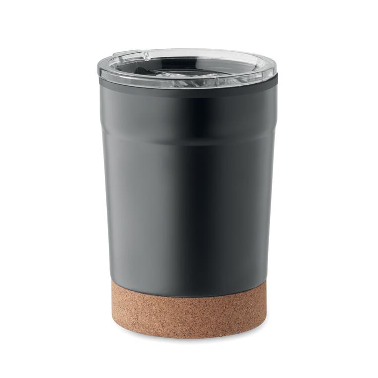 Cană cu perete dublu de 300 ml NOMU Negru