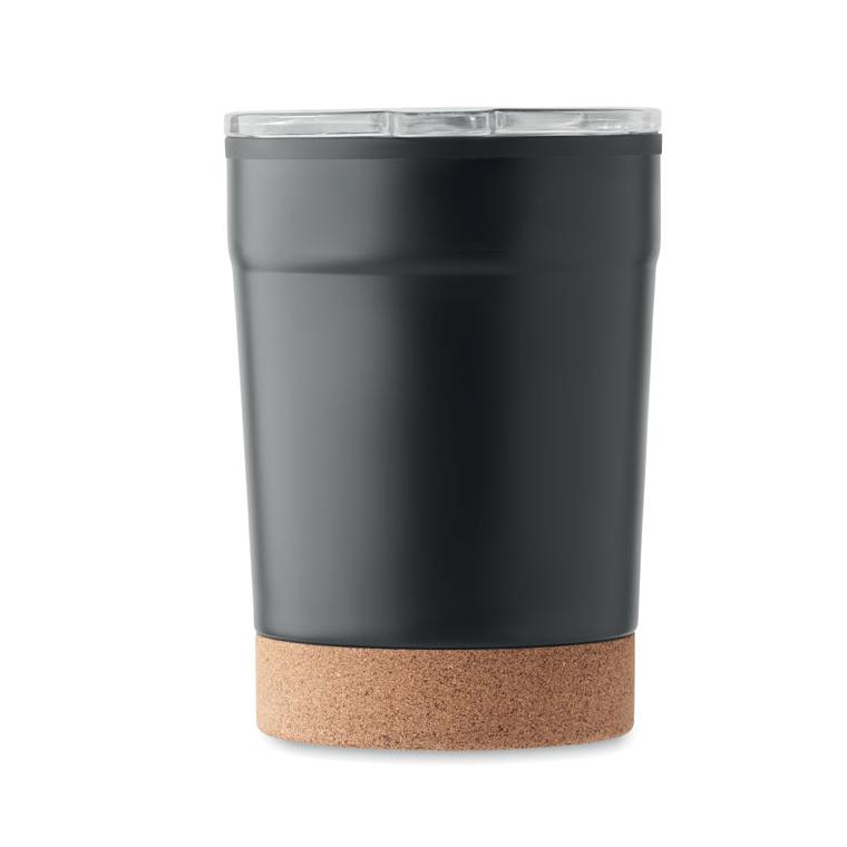 Cană cu perete dublu de 300 ml NOMU Negru