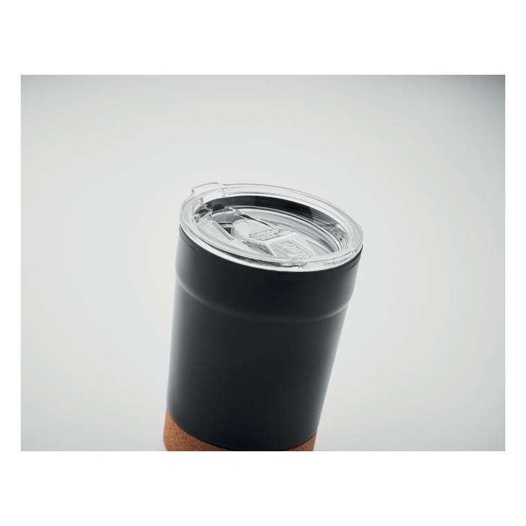 Cană cu perete dublu de 300 ml NOMU Negru