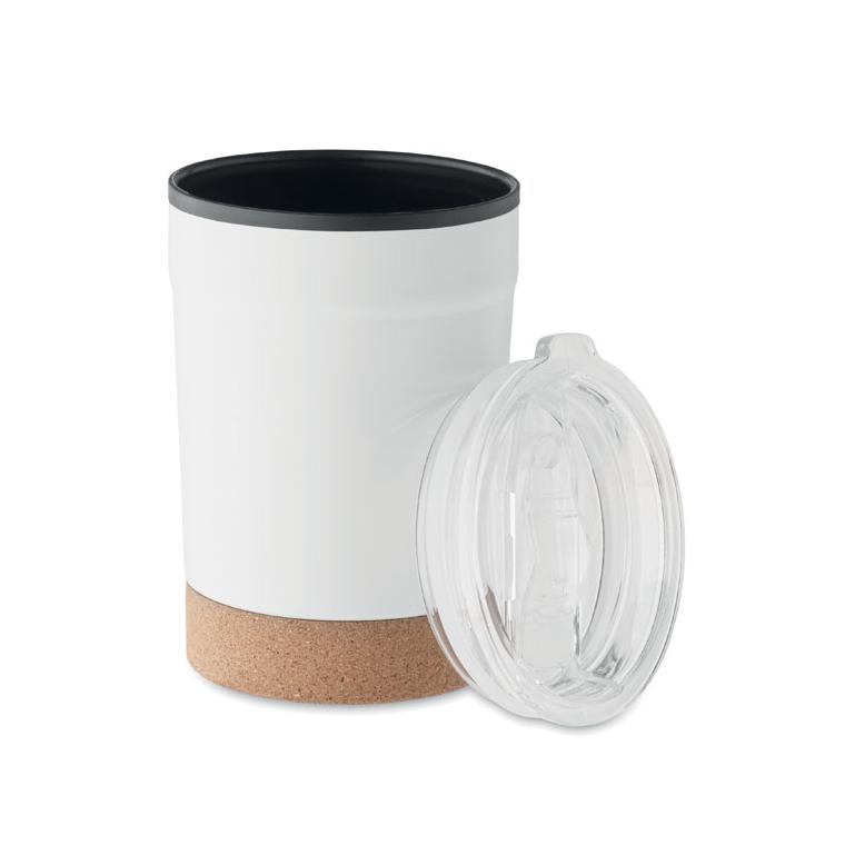 Cană cu perete dublu de 300 ml NOMU Alb