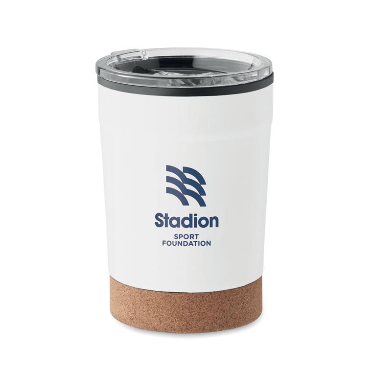 Cană cu perete dublu de 300 ml NOMU Alb