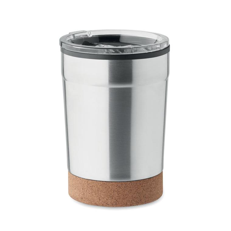 Cană cu perete dublu de 300 ml NOMU Argintiu mat