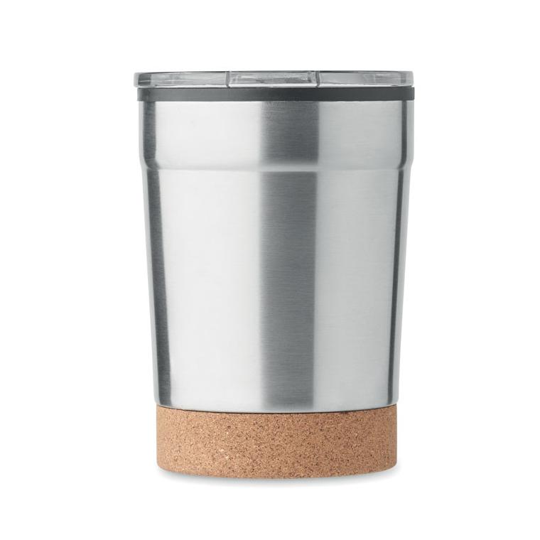 Cană cu perete dublu de 300 ml NOMU Argintiu mat