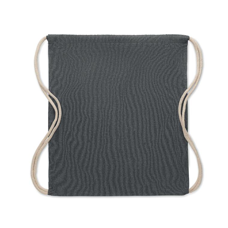 Sacoșă bumbac reciclat 140 gr/m² MUJIKA Negru